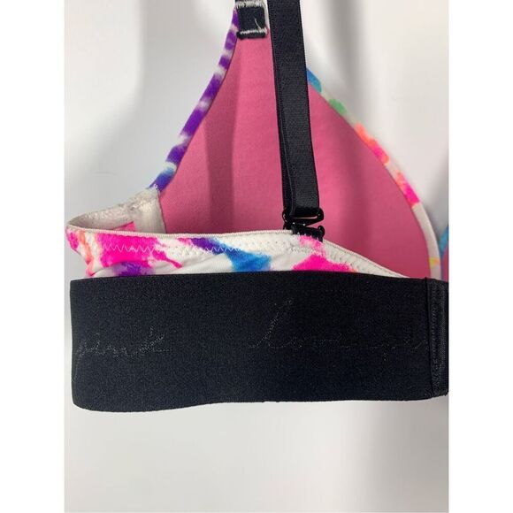 Vintage Victoria's Secret pink wear everywhere push-up tie-dye bra size 32B - Picture 9 of 9